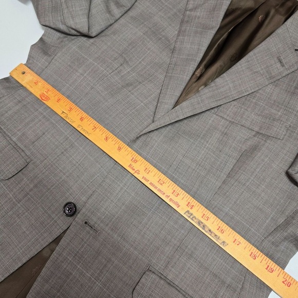 Ralph Lauren LRL Sport Coat Mens 40S Gray Check 2 Button Career Blazer Jacket - Picture 10 of 14